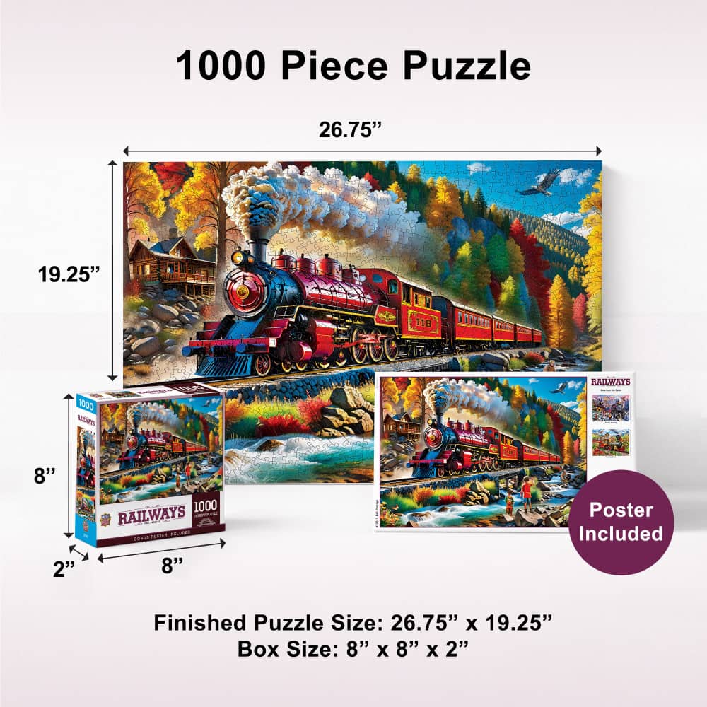 Railways - Fall Passage 1000 Piece Jigsaw Puzzle