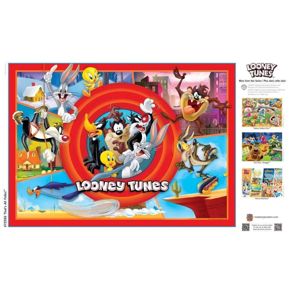 Looney Tunes - That's All Folks 1000 Piece Jigsaw Puzzle (ONLINE ORDER ONLY)