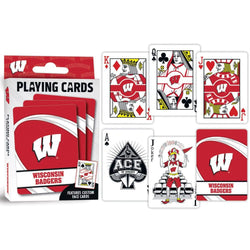 Wisconsin Badgers Playing Cards - 54 Card Deck (ONLINE ORDER ONLY)