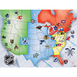 NHL - League Map 500 Piece Jigsaw Puzzle (ONLINE ORDER ONLY)
