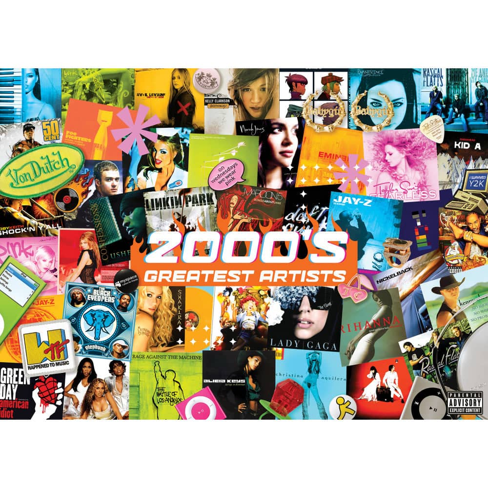 Greatest Hits - 2000's Artists 1000 Piece Jigsaw Puzzle (ONLINE ORDER ONLY)