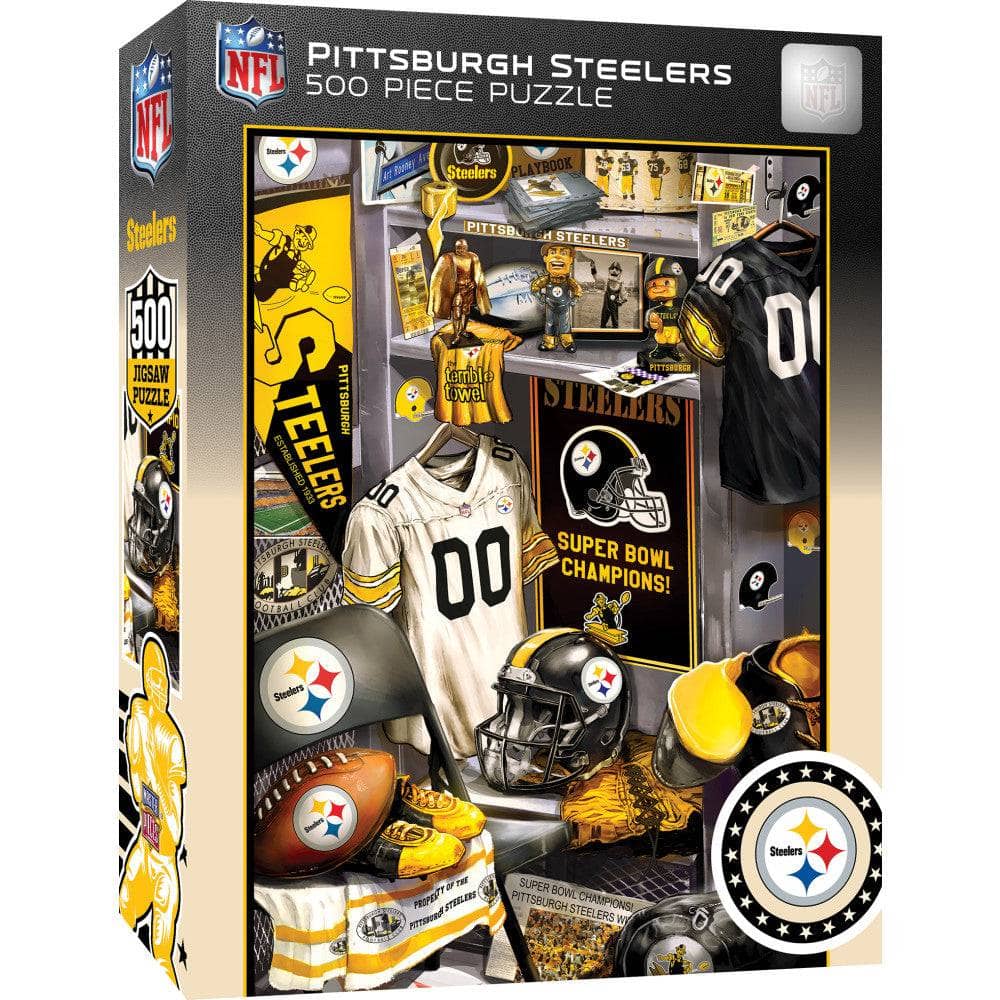 Pittsburgh Steelers - Locker Room 500 Piece Jigsaw Puzzle (ONLINE ORDER ONLY)