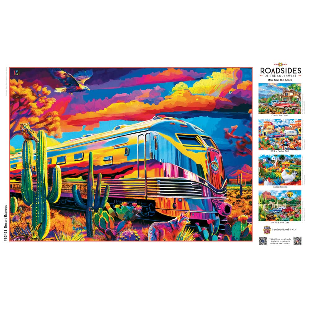 Roadsides of the Southwest - Desert Express 500 Piece Jigsaw Puzzle
