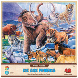Wood Fun Facts - Ice Age Friends 48 Piece Wood Jigsaw Puzzle (ONLINE ORDER ONLY)