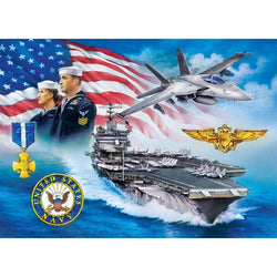 America's Navy - Anchors Away 1000 Piece Jigsaw Puzzle (ONLINE ORDER ONLY)