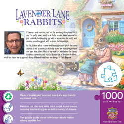 Easter - Lavender Lane Rabbits 1000 Piece Jigsaw Puzzle (ONLINE ORDER ONLY)
