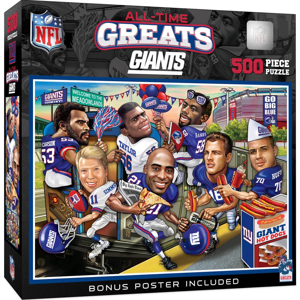 New York Giants - All-Time Greats 500 Piece Jigsaw Puzzle