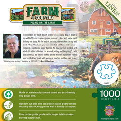 Farm & Country - Picnic on the Farm 1000 Piece Jigsaw Puzzle (ONLINE ORDER ONLY)