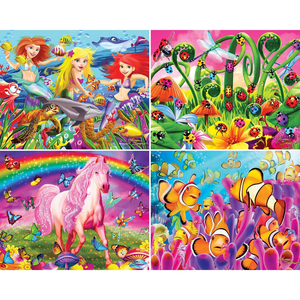 Glow in the Dark 100 Piece Jigsaw Puzzles - 4-Pack V1 (ONLINE ORDER ONLY)