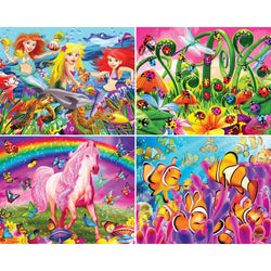 Glow in the Dark 100 Piece Jigsaw Puzzles - 4-Pack V1 (ONLINE ORDER ONLY)