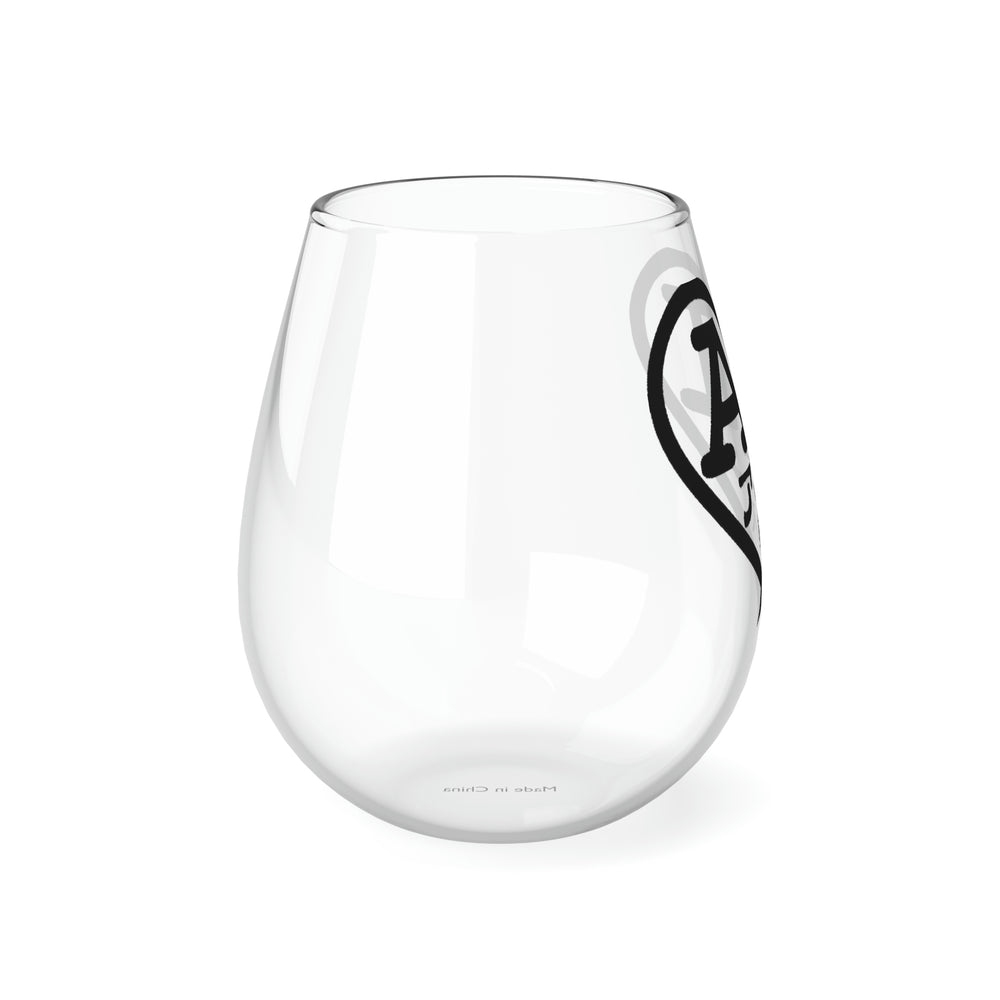 2001 AI Logo (Japanese) Stemless Wine Glass, 11.75oz