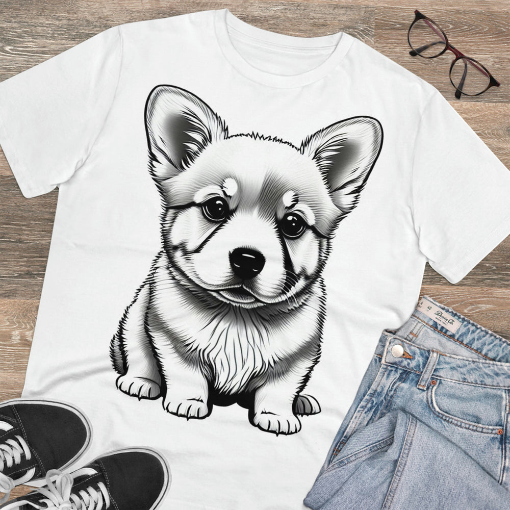 Corgi Pup Eco-Friendly Organic Creator T-shirt - Unisex