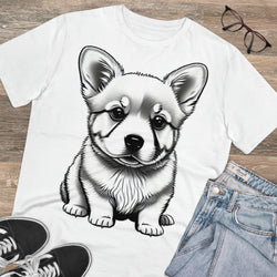 Corgi Pup Eco-Friendly Organic Creator T-shirt - Unisex