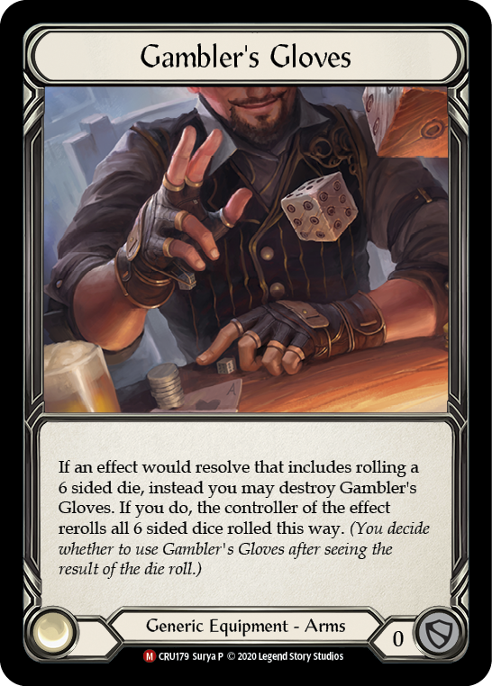 Gambler's Gloves [CRU179] (Crucible of War)  1st Edition Normal