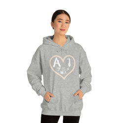 Anime Imports 2010 Heart Logo (White) Unisex Heavy Blend™ Hooded Sweatshirt