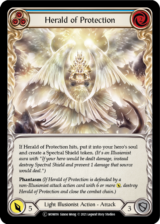 Herald of Protection (Blue) [U-MON016] (Monarch Unlimited)  Unlimited Normal