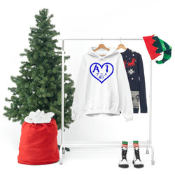 Anime Imports 2010 Heart Logo (BLUE) Unisex Heavy Blend™ Hooded Sweatshirt