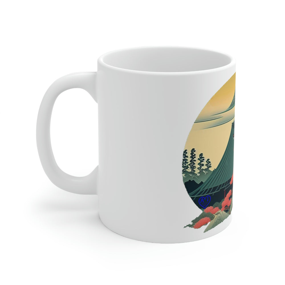 Sakura Temple Ceramic Mug 11oz