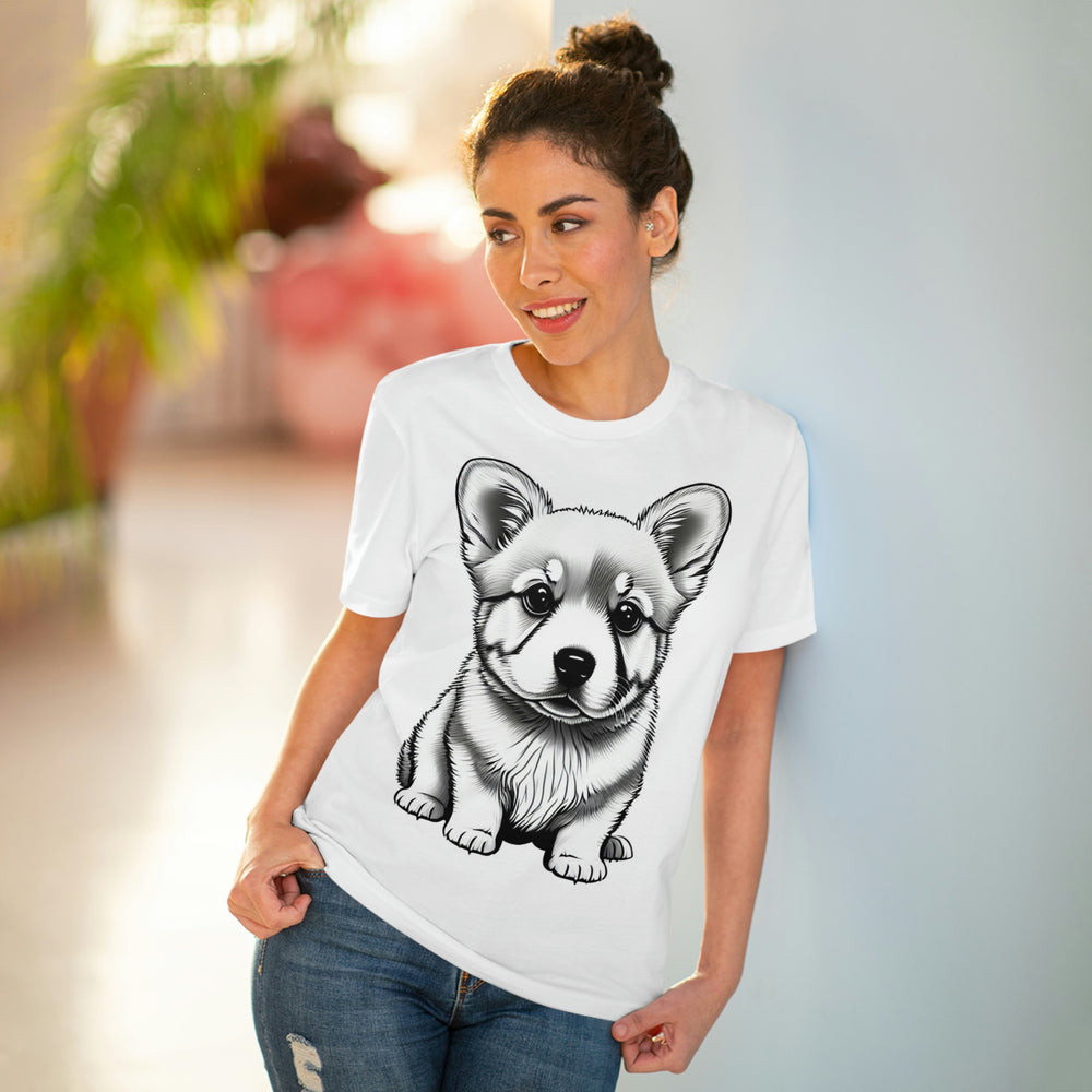Corgi Pup Eco-Friendly Organic Creator T-shirt - Unisex