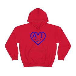 Anime Imports 2010 Heart Logo (BLUE) Unisex Heavy Blend™ Hooded Sweatshirt