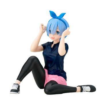 Re Zero Starting Life Relax Time Rem Training Style PVC Figure