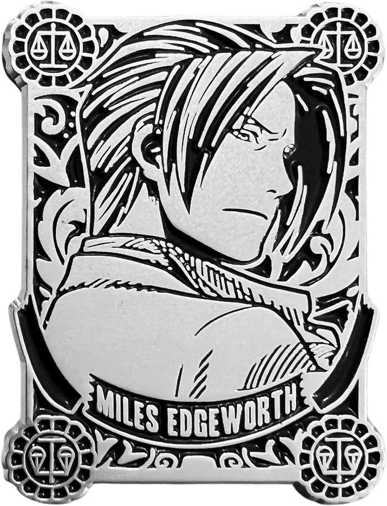 Ace Attorney Silver Badge Series Miles Edgeworth Pin