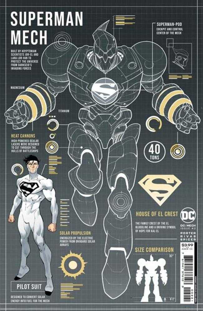 DC Mech #2 (Of 6) Cover B Dan Mora Card Stock Variant