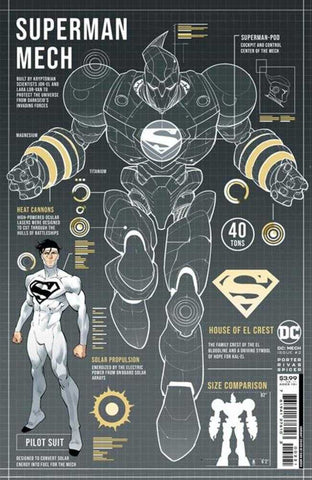 DC Mech #2 (Of 6) Cover B Dan Mora Card Stock Variant