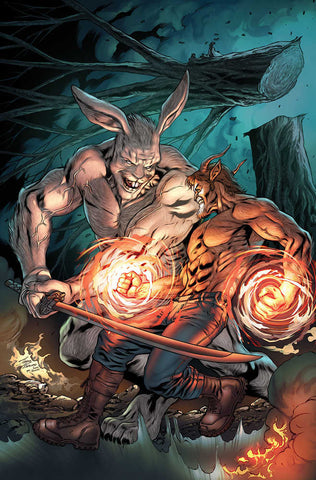 Man Goat & Bunnyman Green Eggs & Blam #3 Cover A Vitorino