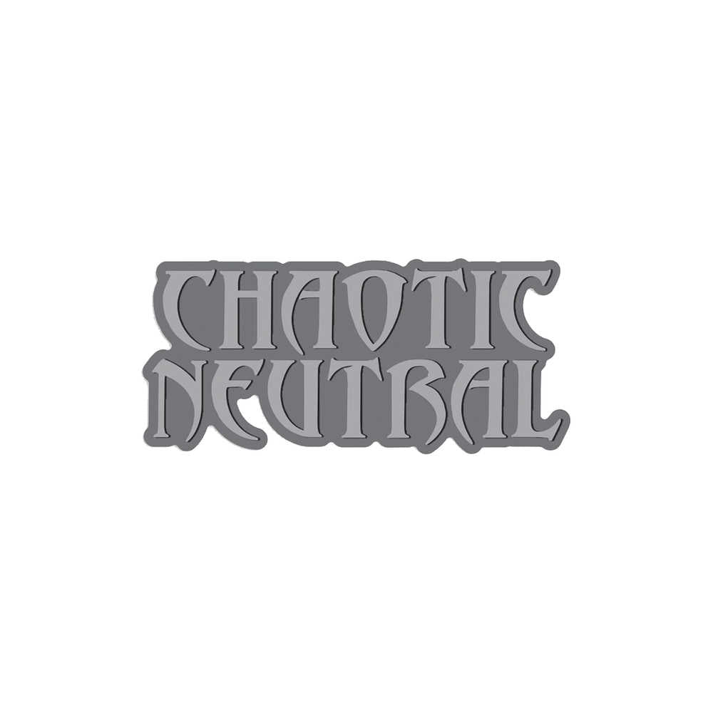 Moral Alignment Chaotic Neutral Enamel Pin