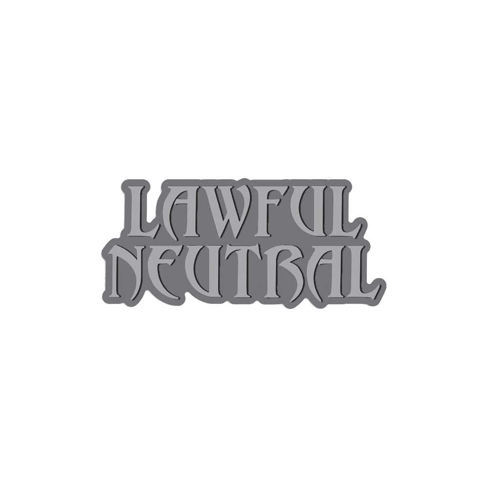 Moral Alignment Lawful Neutral Enamel Pin