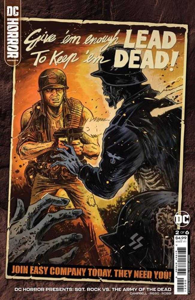 DC Horror Presents Sgt Rock vs The Army Of The Dead #2 (Of 6) Cover B Francesco Francavilla Card Stock Variant (Mature)