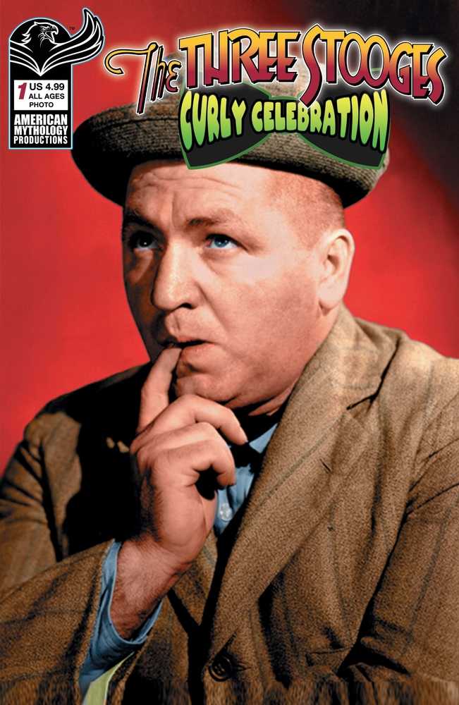 Three Stooges Curly Celebration Cover B Color Photo