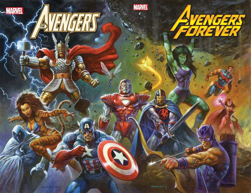 Avengers Forever #13 Horley 80s Avengers Assemble Connect Va