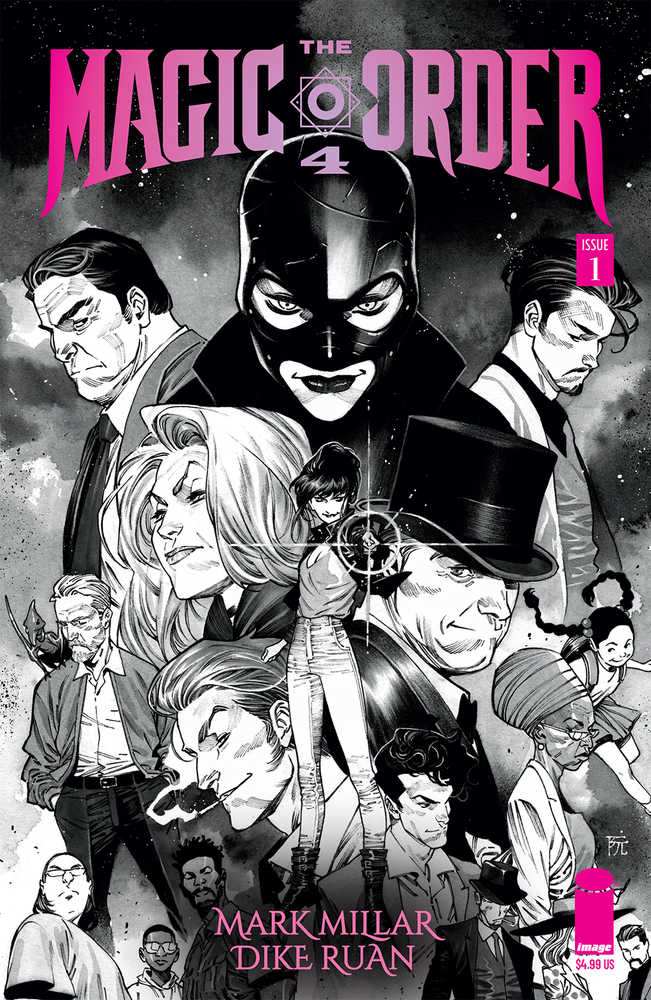 Magic Order 4 #1 (Of 6) Cover B Ruan Black & White