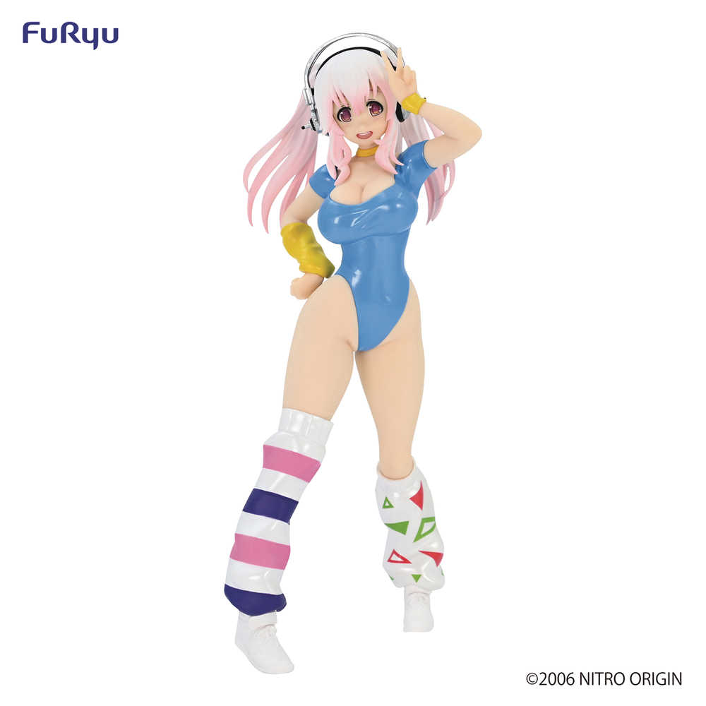 Super Sonico 80s Another Color Blue Concept Figure