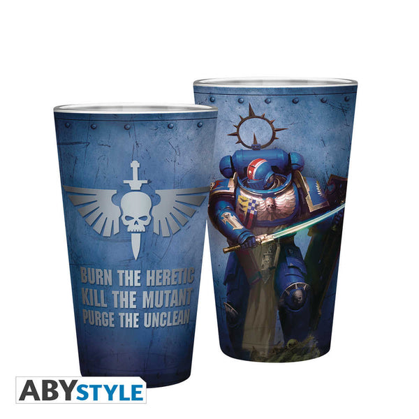 Warhammer 40k Ultramarine 14oz Glass