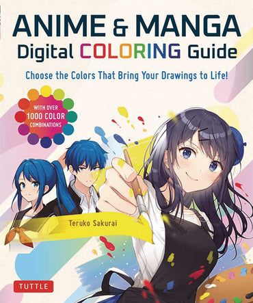 Anime & Manga Digital Coloring Guide Softcover