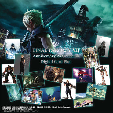 Ffvii Anniversary Art Museum Digital Card Plus 20pc Blind Mystery Box Display (