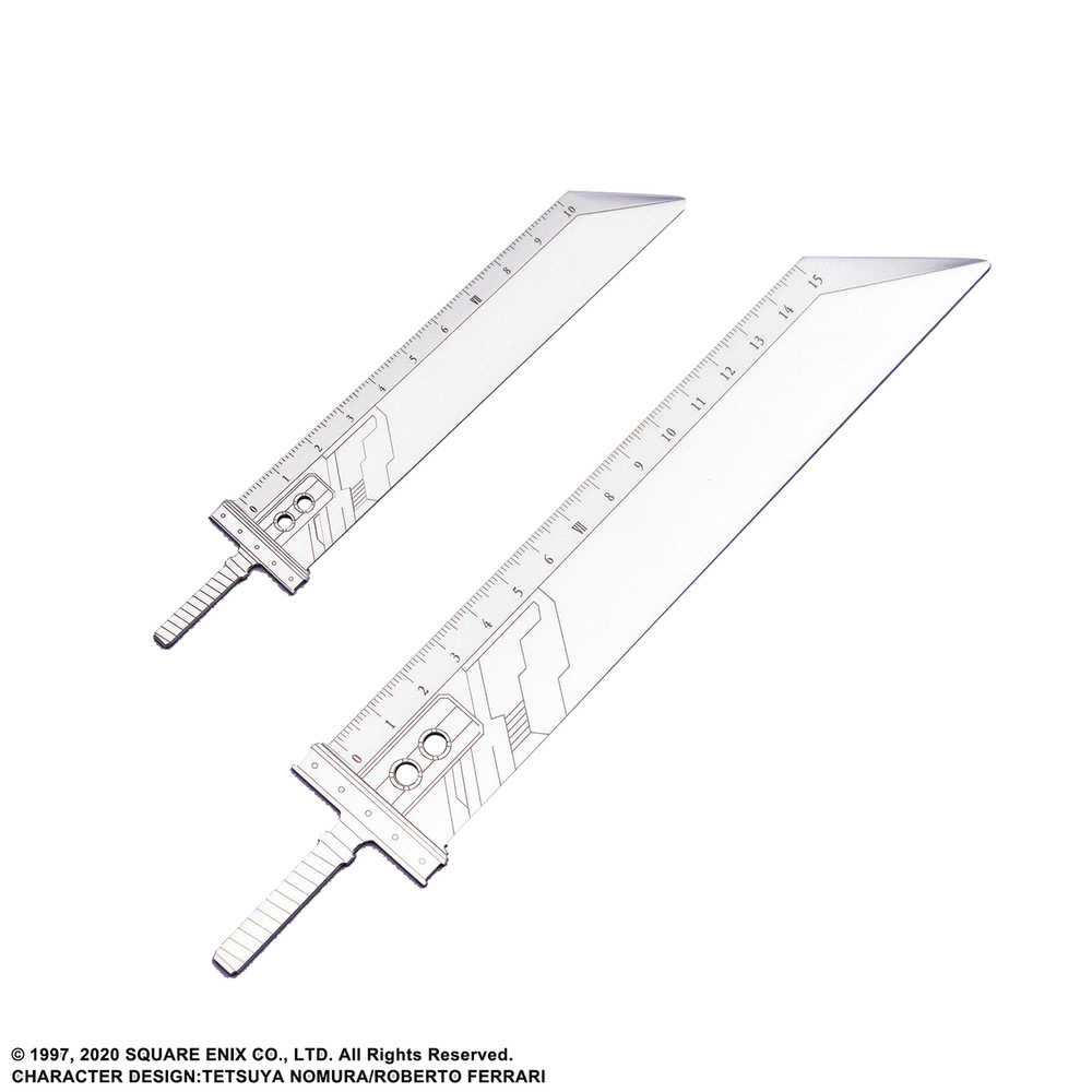 Final Fantasy Vii Remake Buster Sword Metal Ruler Set