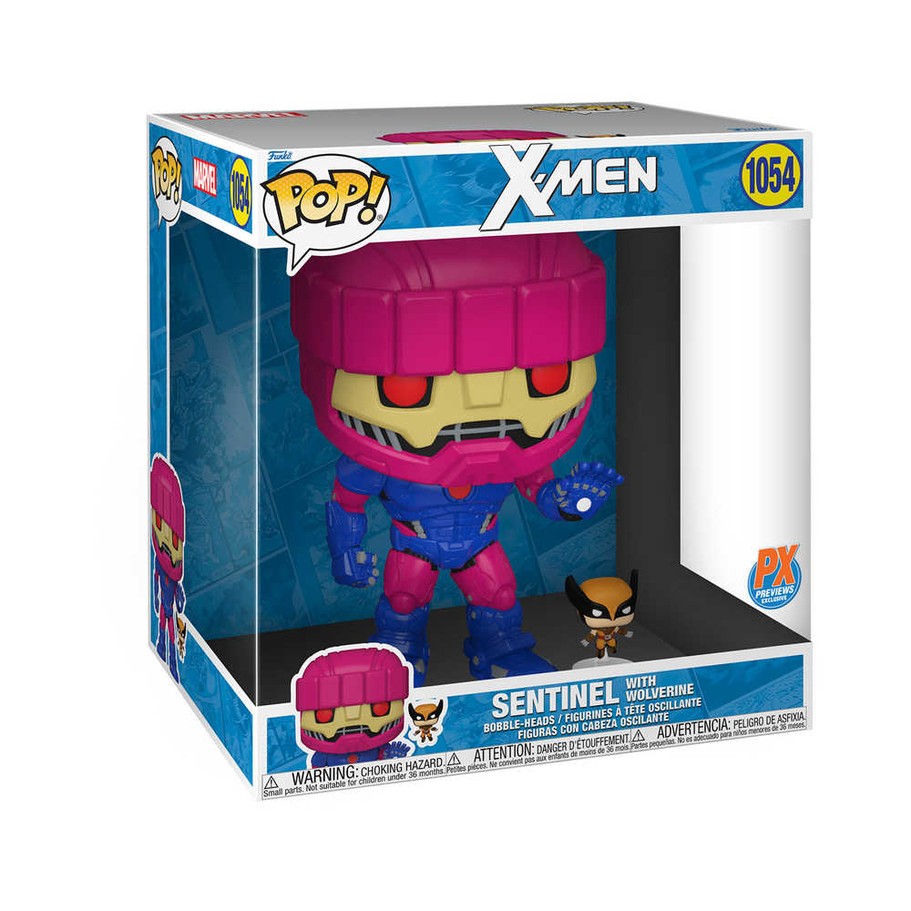 Pop Jumbo X-Men Sentinel & Wolverine W/Chase Previews Exclusive Vinyl Figure