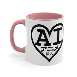 AI Logo 2001 & 2007 Black Logo) Accent Coffee Mug, 11oz