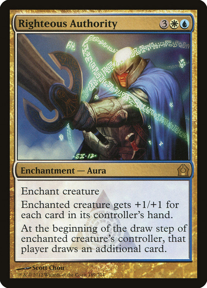mtg return to ravnica cards Righteous Authority [Return to Ravnica]