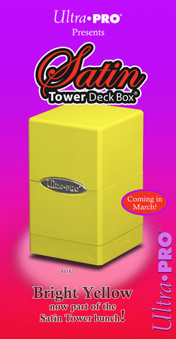 Satin Tower Deck Box: Yellow