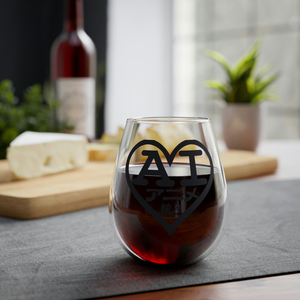 2001 AI Logo (Japanese) Stemless Wine Glass, 11.75oz