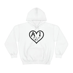 Anime Imports 2010 Heart Logo (BLK) Unisex Heavy Blend™ Hooded Sweatshirt