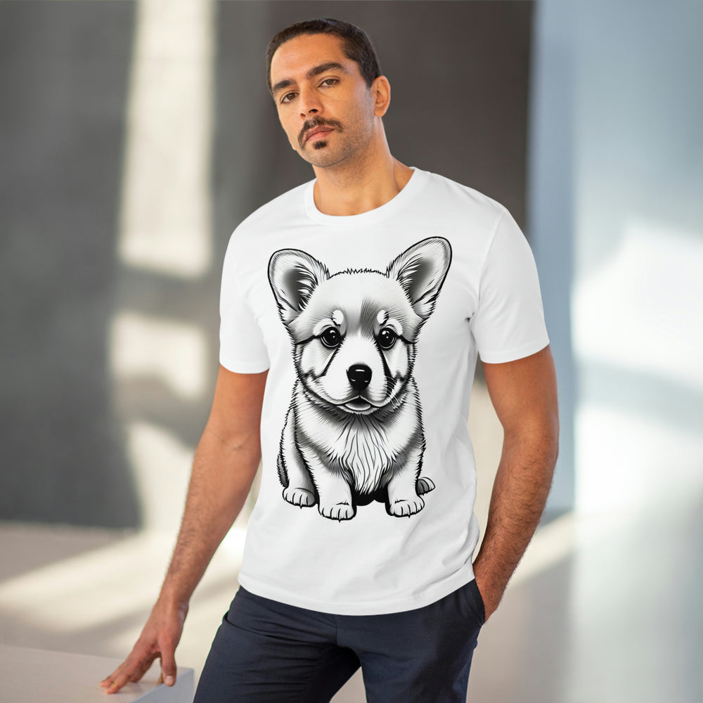 Corgi Pup Eco-Friendly Organic Creator T-shirt - Unisex