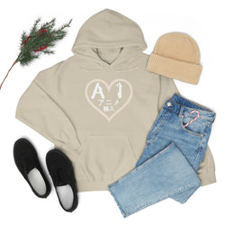 Anime Imports 2010 Heart Logo (White) Unisex Heavy Blend™ Hooded Sweatshirt