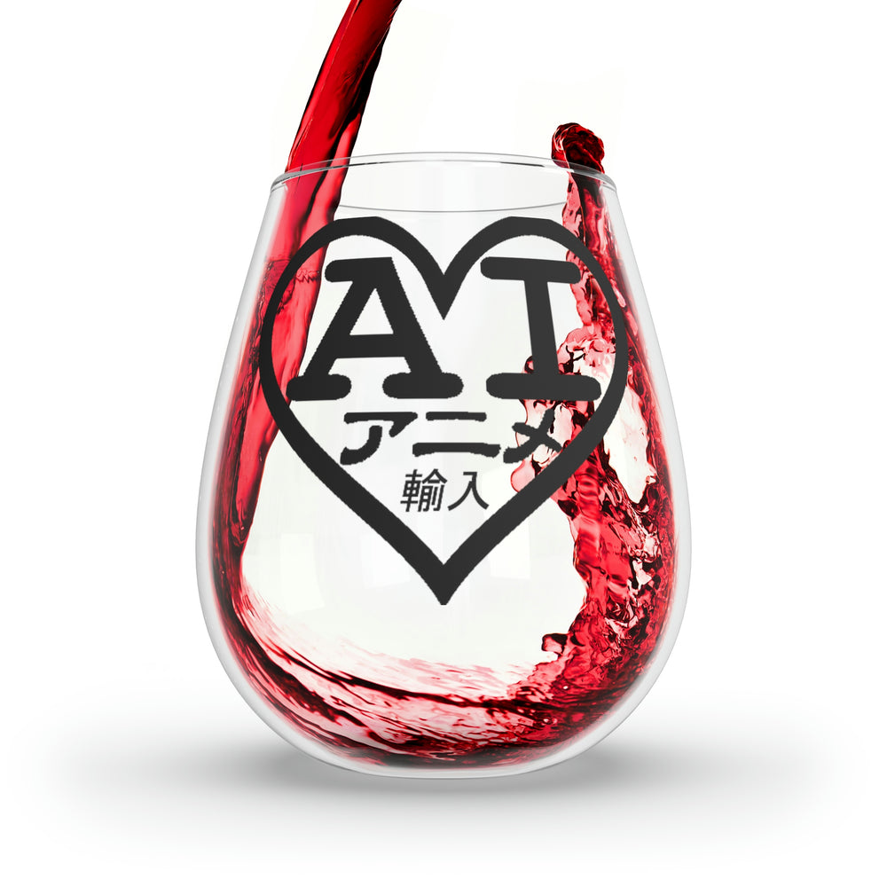 2001 AI Logo (Japanese) Stemless Wine Glass, 11.75oz