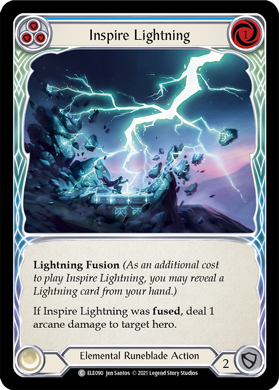 Inspire Lightning (Blue) [ELE090] (Tales of Aria)  1st Edition Normal